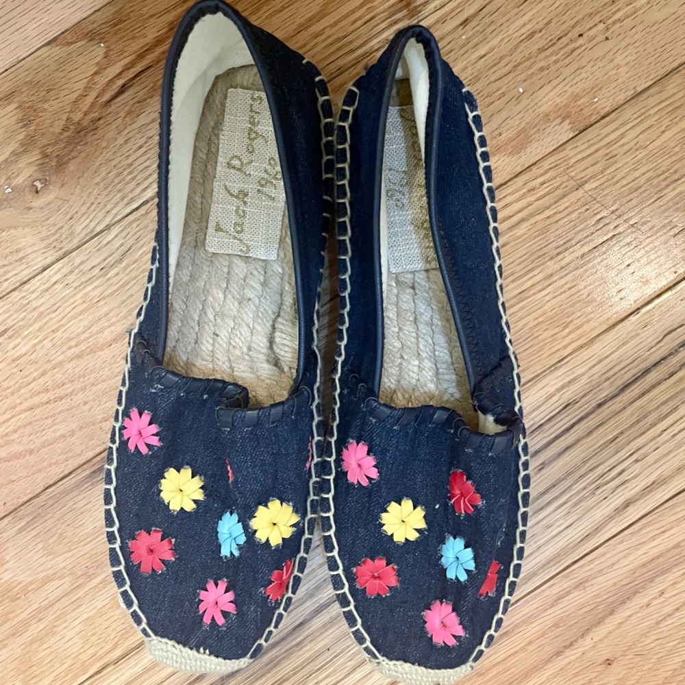 Jack Rogers Denim and Floral Espadrilles